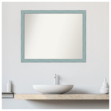 Sky Rustic Non-beveled Wood Bathroom Wall Mirror