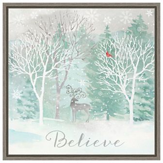 Peace On Earth Silver I By Cynthia Coulter Framed Canvas Wall Art Print