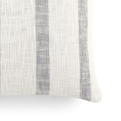 Urban Loft's Yarn-dyed Cotton Decor Throw Pillow In Awning Stripe