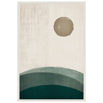 The Rusty Sun By Ema Paraschiv Framed Canvas Wall Art Print