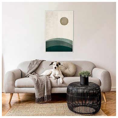 The Rusty Sun By Ema Paraschiv Framed Canvas Wall Art Print