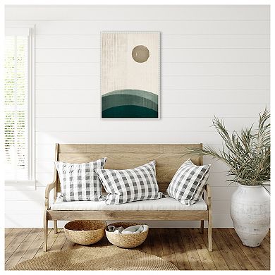 The Rusty Sun By Ema Paraschiv Framed Canvas Wall Art Print