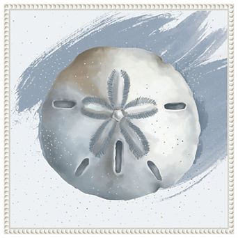 Sand Dollar By Lucca Sheppard Framed Canvas Wall Art Print