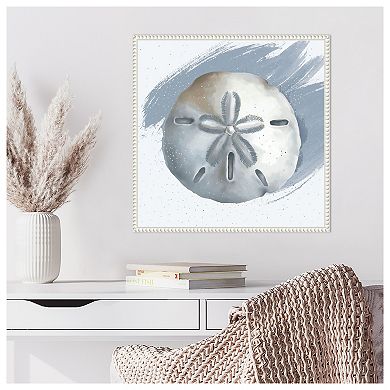 Sand Dollar By Lucca Sheppard Framed Canvas Wall Art Print
