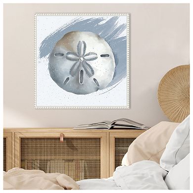 Sand Dollar By Lucca Sheppard Framed Canvas Wall Art Print
