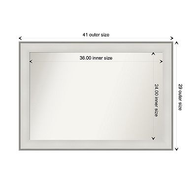 Imperial Non-beveled Bathroom Wall Mirror