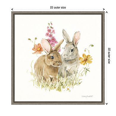 Hop On Spring Ii By Lisa Audit Framed Canvas Wall Art Print