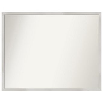 Svelte Non-beveled Wood Bathroom Wall Mirror