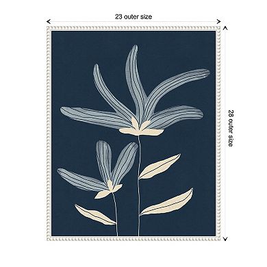Two Flowers By Alisa Galitsyna Framed Canvas Wall Art Print