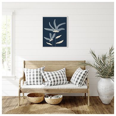 Two Flowers By Alisa Galitsyna Framed Canvas Wall Art Print