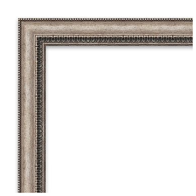 Lyla Ornate Silver Petite Bevel Bathroom Wall Mirror