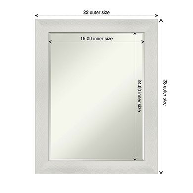 Mosaic Petite Bevel Bathroom Wall Mirror