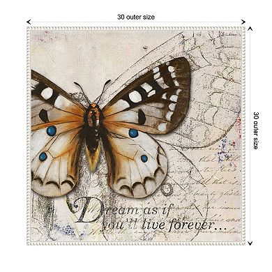 Living Your Dreams I Butterfly By Patricia Pinto Framed Canvas Wall Art Print