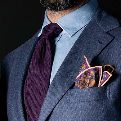 Plum - Silk Grenadine Tie For Men