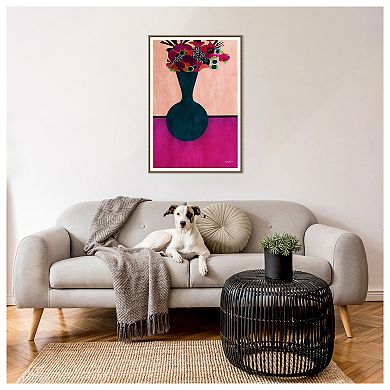 My Little Flowers By Bo Anderson Framed Canvas Wall Art Print