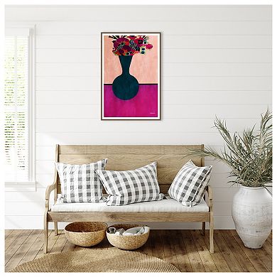 My Little Flowers By Bo Anderson Framed Canvas Wall Art Print