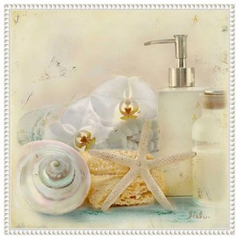 Silver Bath Ii By Patricia Pinto Framed Canvas Wall Art Print
