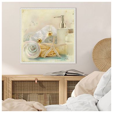 Silver Bath Ii By Patricia Pinto Framed Canvas Wall Art Print