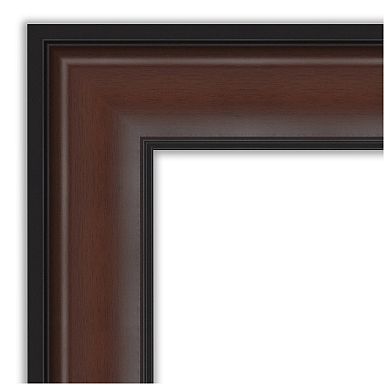 Harvard Walnut Petite Bevel Bathroom Wall Mirror
