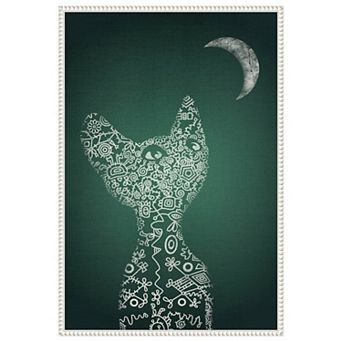 My Precious Emerald By Ema Paraschiv Framed Canvas Wall Art Print