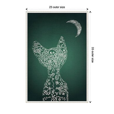 My Precious Emerald By Ema Paraschiv Framed Canvas Wall Art Print