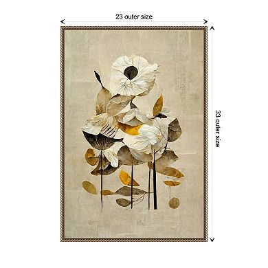 Sunbathing Flower By Treechild Framed Canvas Wall Art Print