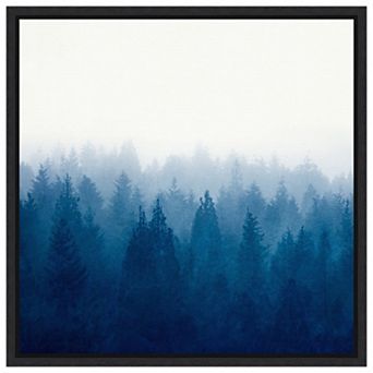Heart And Soul - Foggy Forest By Dirk Wustenhagen Framed Canvas Wall Art Print