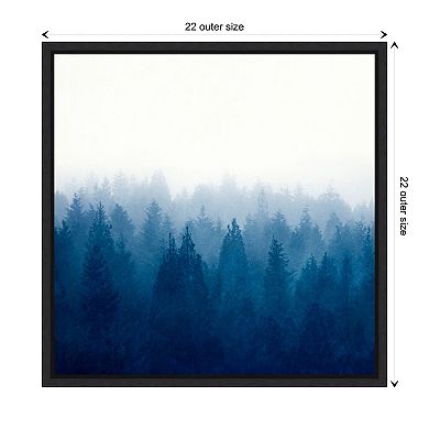 Heart And Soul - Foggy Forest By Dirk Wustenhagen Framed Canvas Wall Art Print