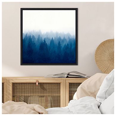 Heart And Soul - Foggy Forest By Dirk Wustenhagen Framed Canvas Wall Art Print