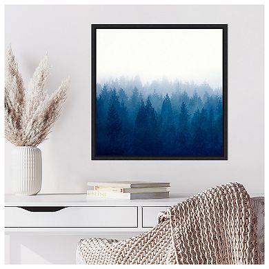 Heart And Soul - Foggy Forest By Dirk Wustenhagen Framed Canvas Wall Art Print