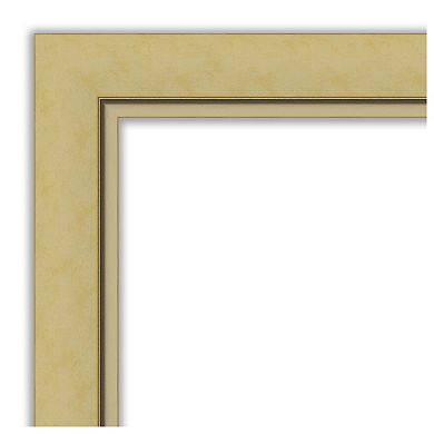 Landon Gold Narrow Petite Bevel Bathroom Wall Mirror