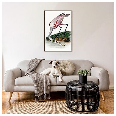 Spoonbill Crane By Incado Framed Canvas Wall Art Print