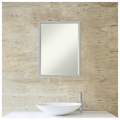 Hera Chrome Petite Bevel Bathroom Wall Mirror