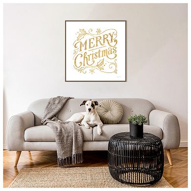 White And Bright Christmas Iv By Danhui Nai Framed Canvas Wall Art Print