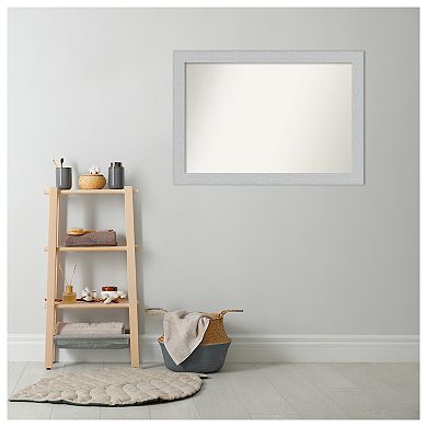 Shiplap Non-beveled Wood Bathroom Wall Mirror