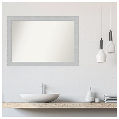 Shiplap Non-beveled Wood Bathroom Wall Mirror