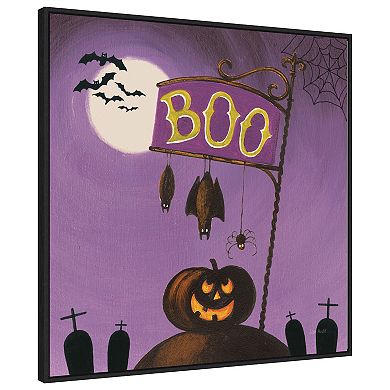Happy Haunting Iv By Lisa Audit Framed Canvas Wall Art Print