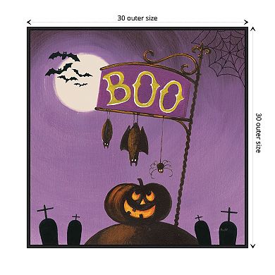 Happy Haunting Iv By Lisa Audit Framed Canvas Wall Art Print