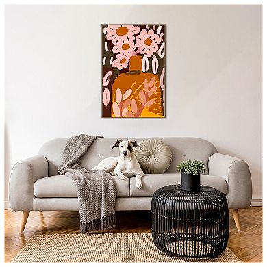 Pastel Flower Impression No By Treechild Framed Canvas Wall Art Print