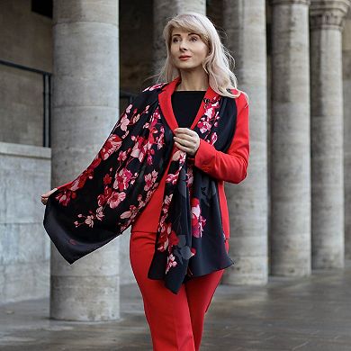 Isabella - Silk Scarf/shawl For Women - Red
