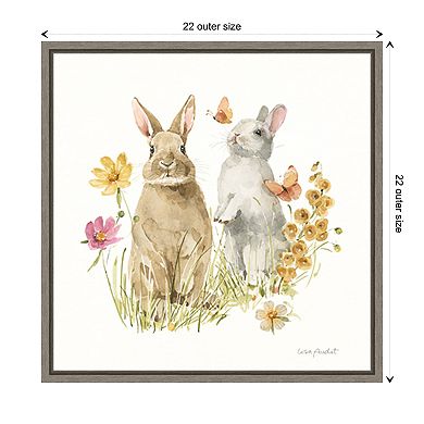 Hop On Spring Iv By Lisa Audit Framed Canvas Wall Art Print