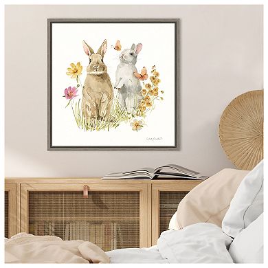Hop On Spring Iv By Lisa Audit Framed Canvas Wall Art Print