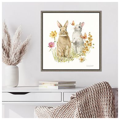 Hop On Spring Iv By Lisa Audit Framed Canvas Wall Art Print