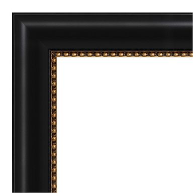 Manhattan Black Petite Bevel Bathroom Wall Mirror