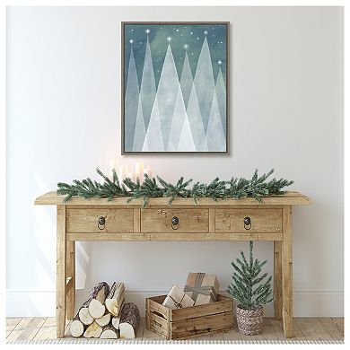 Mod Evergreens Ii By Grace Popp Framed Canvas Wall Art Print