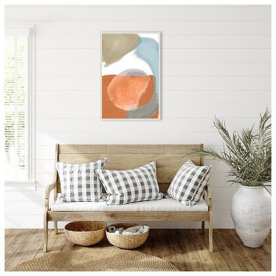 Shapes In Pastel Ii By Elizabeth Medley Framed Canvas Wall Art Print