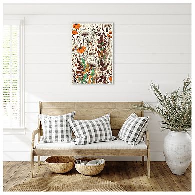 Meadow Flowers 3 By Justyna Jaszke Framed Canvas Wall Art Print