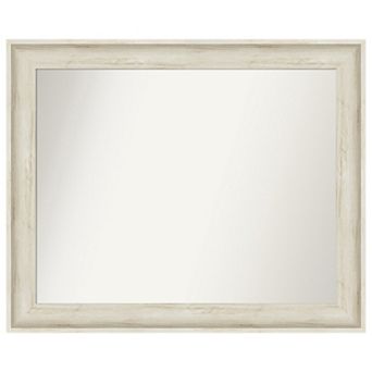 Regal Birch Cream Non-beveled Bathroom Wall Mirror