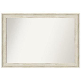 Regal Birch Cream Non-beveled Bathroom Wall Mirror