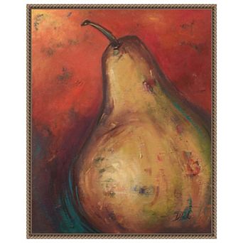 Pear Ii By Patricia Pinto Framed Canvas Wall Art Print